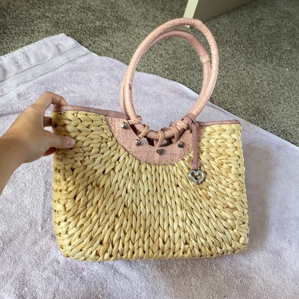 Brighton woven tote purse